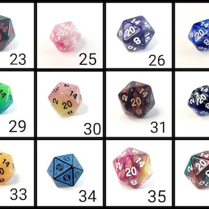 D20 Keychains with Optional Charm image 9