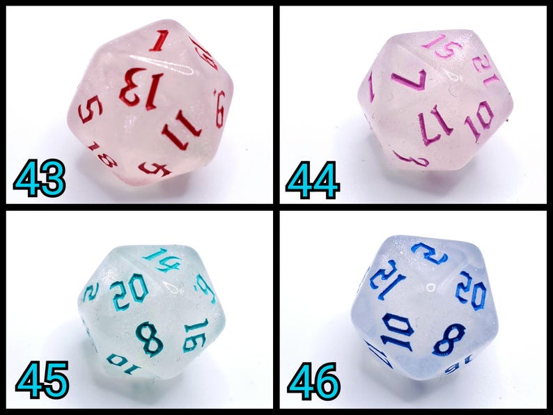 D20 Keychains with Optional Charm image 13