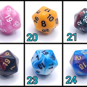 D20 Keychains with Optional Charm image 9