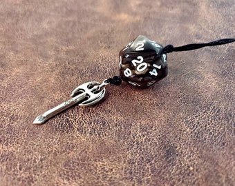 D20 Necklace with Weapon/Class Charms