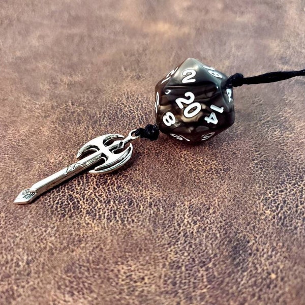 D20 Necklace with Weapon/Class Charms