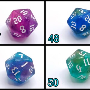 D20 Keychains with Optional Charm image 14