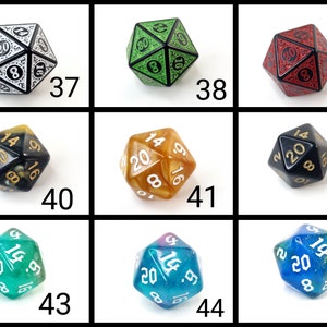 D20 Keychains with Optional Charm image 10