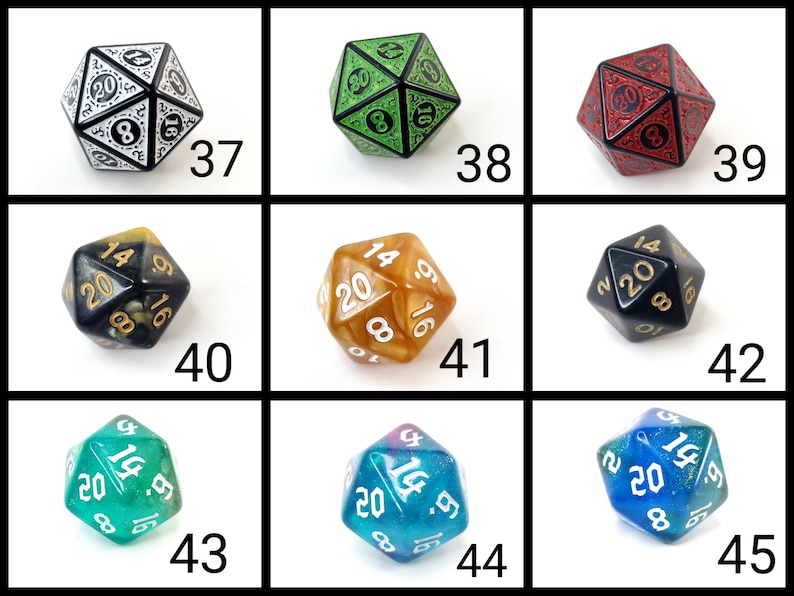 D20 Keychains with Optional Charm image 10