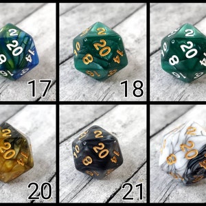 D20 Keychains with Optional Charm image 8