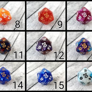 D20 Keychains with Optional Charm image 7