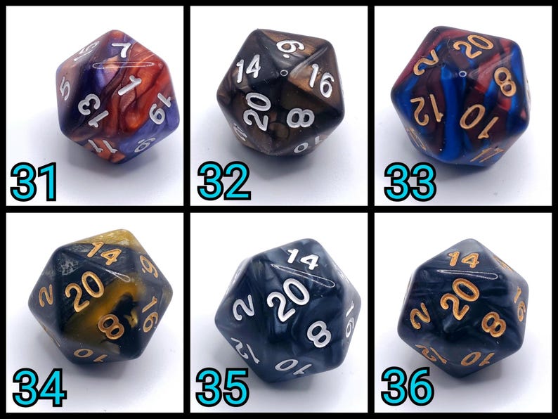 D20 Keychains with Optional Charm image 11