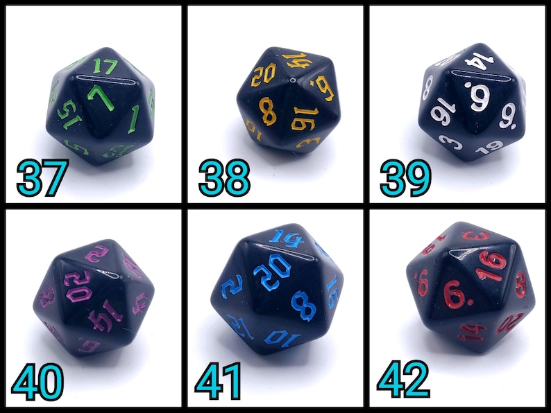 D20 Keychains with Optional Charm image 12