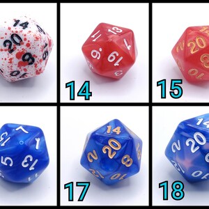 D20 Keychains with Optional Charm image 8