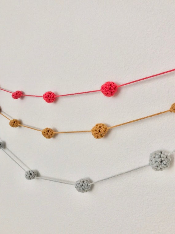 Crochet Ball Garland Etsy