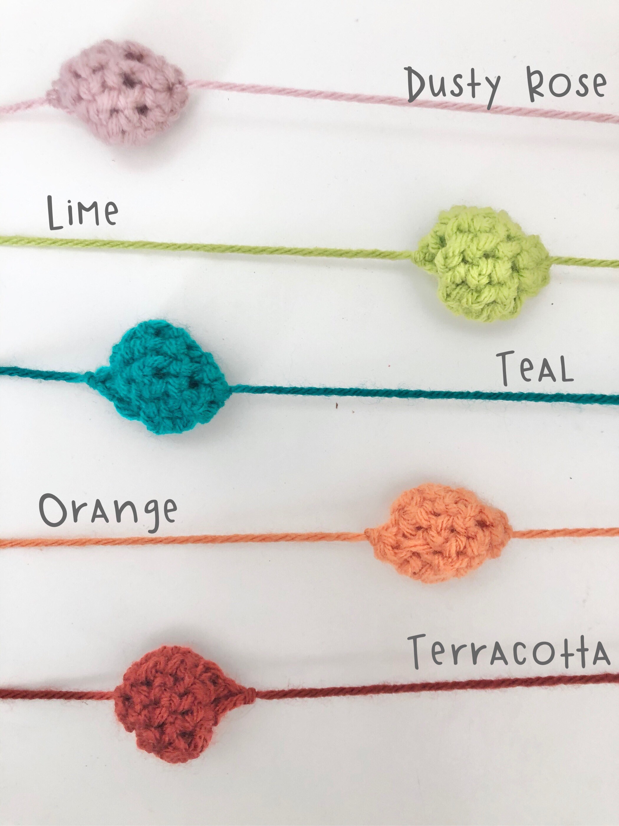 Crochet Ball Garland Etsy