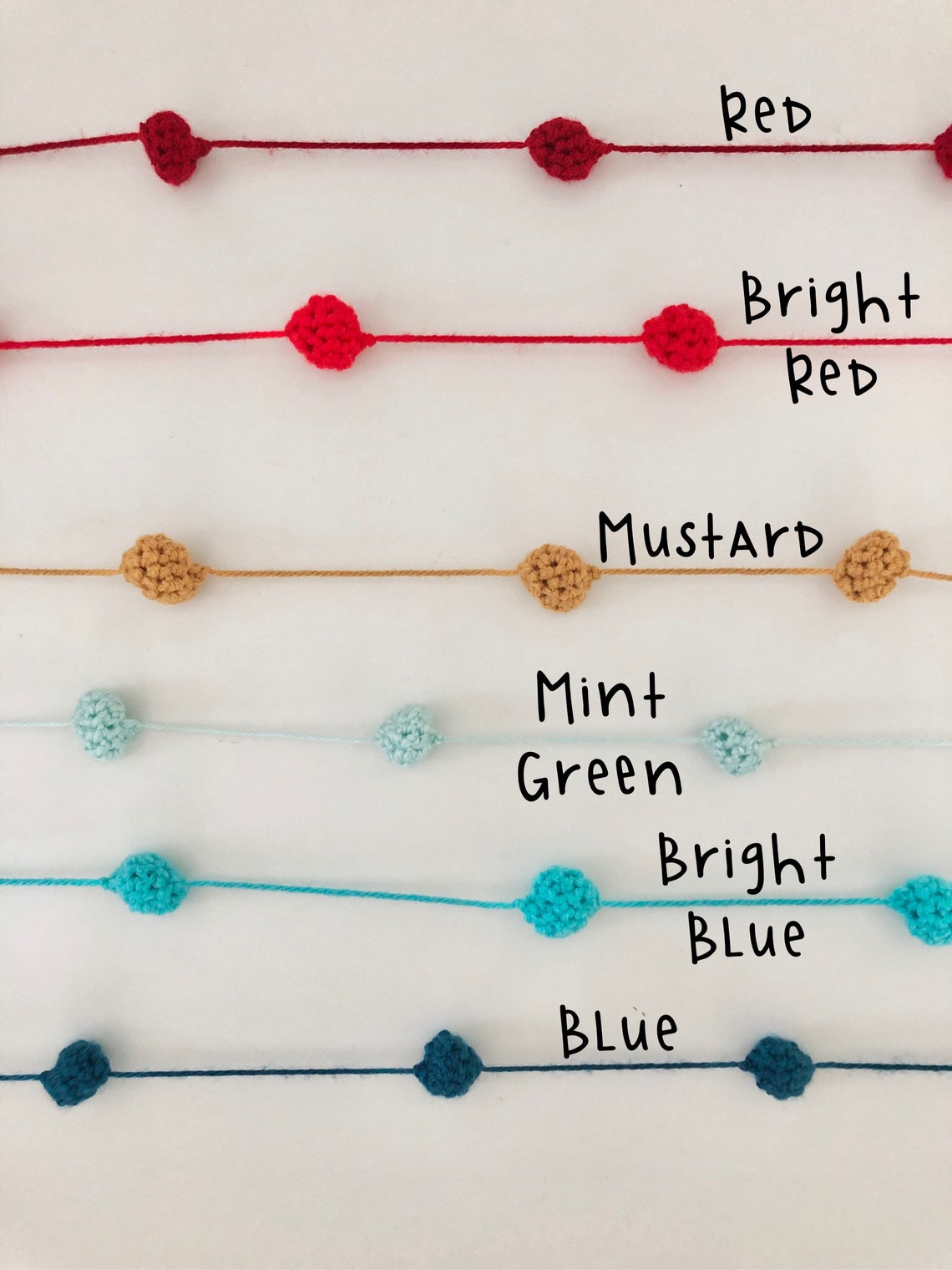 Crochet Ball Garland Etsy