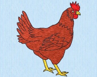 Small Hen Embroidery