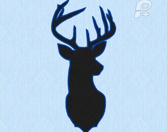 Satin Deer Embroidery (2 sizes)