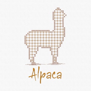 Conception de broderie de broderie de poulet d&#39;alpaga