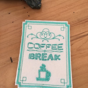 In The Hoop Coffee Coaster