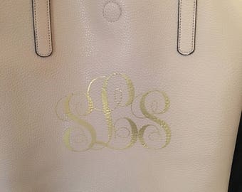 Monogram tote bags