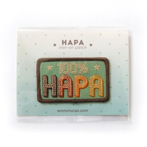 Hapa Iron-On Embroidered Patch image 2