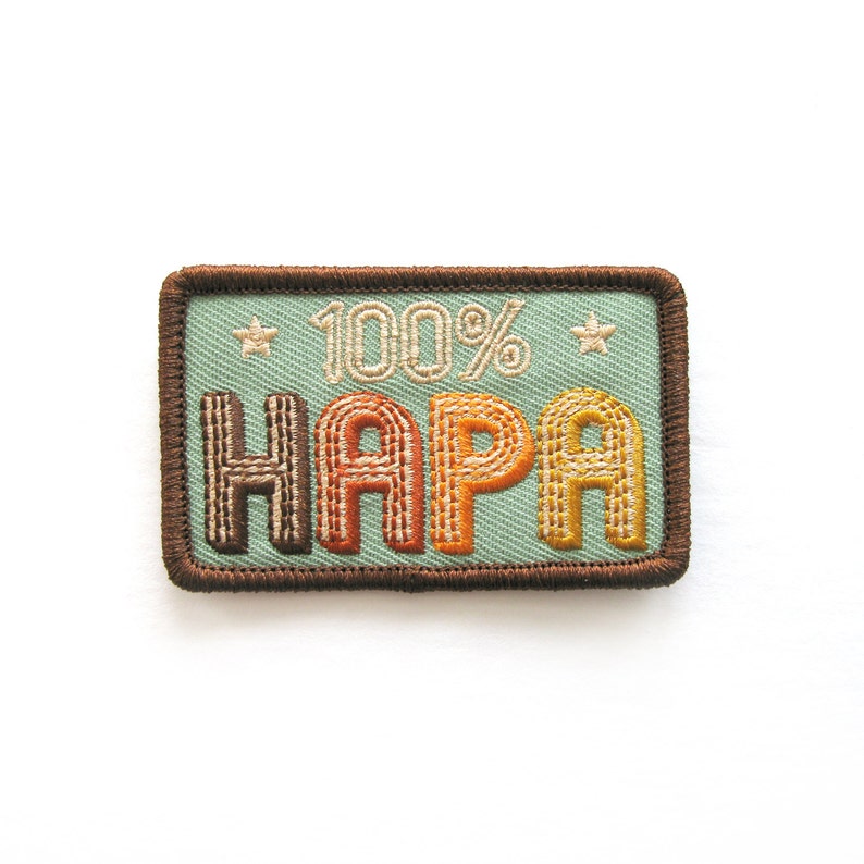 Hapa Iron-On Embroidered Patch image 4