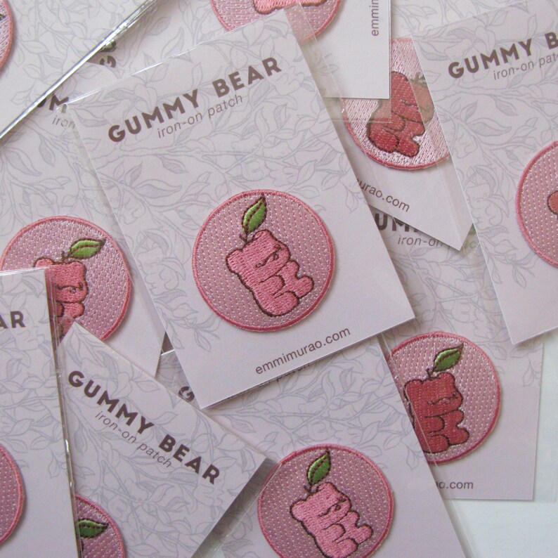 Gummy Bear Ironon Embroidered Patch Etsy