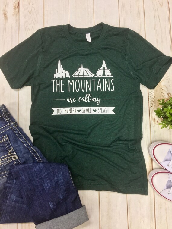 Download Disney Shirts The Mountains are Calling t-shirt top tee ...
