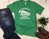 Griswold Family Christmas tree top ladies womens mens shirt tee t-shirt