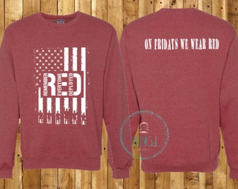 Red Sweatshirt Etsy