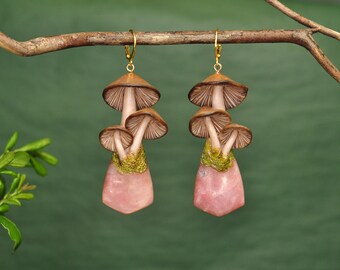 Pink Calcite Earrings