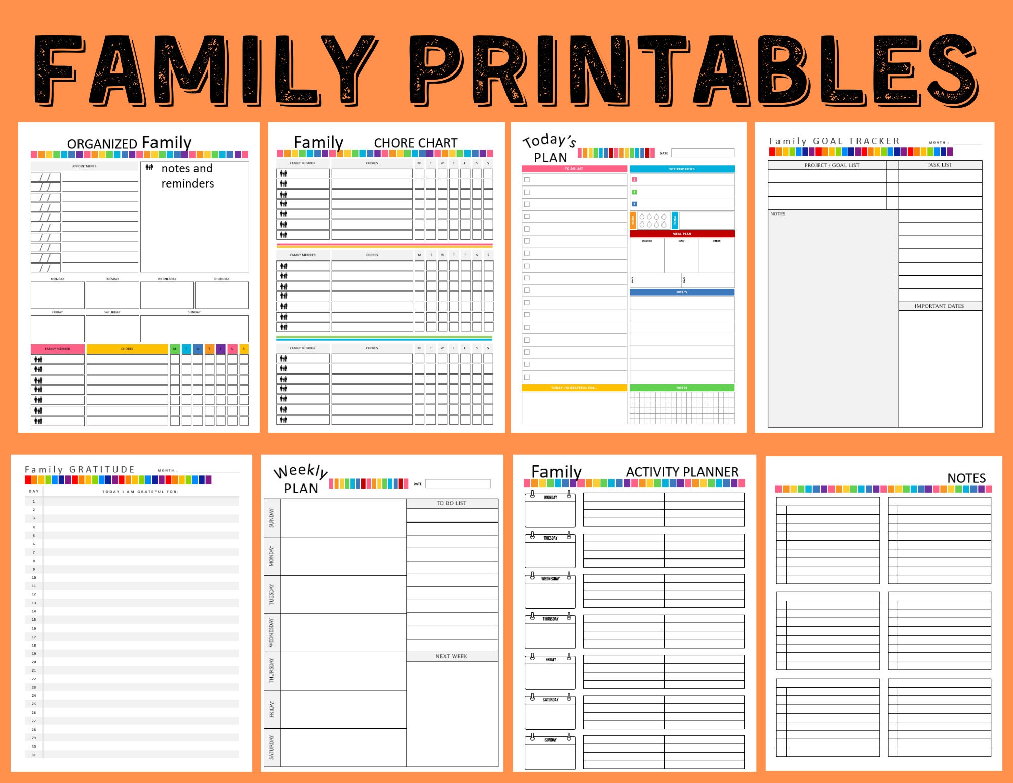 Family Life Printables - Etsy