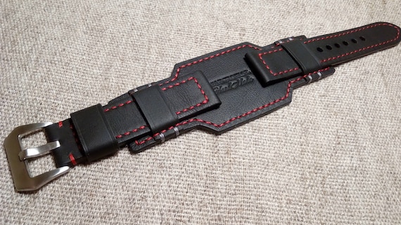 22/20/24mm. In vera pelle OROLOGIO bund CINTURINO in stile | Etsy Italia