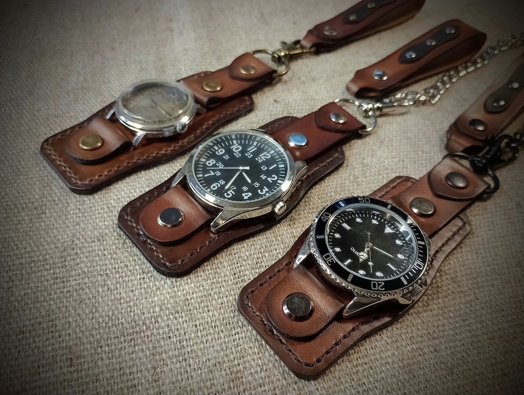 Watch Strap Uhrenarmband 24mm Leder Braun Fossil Uhrenarmband 24mm