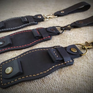 Support pour montre de poche en cuir : porte-montre entièrement cousu