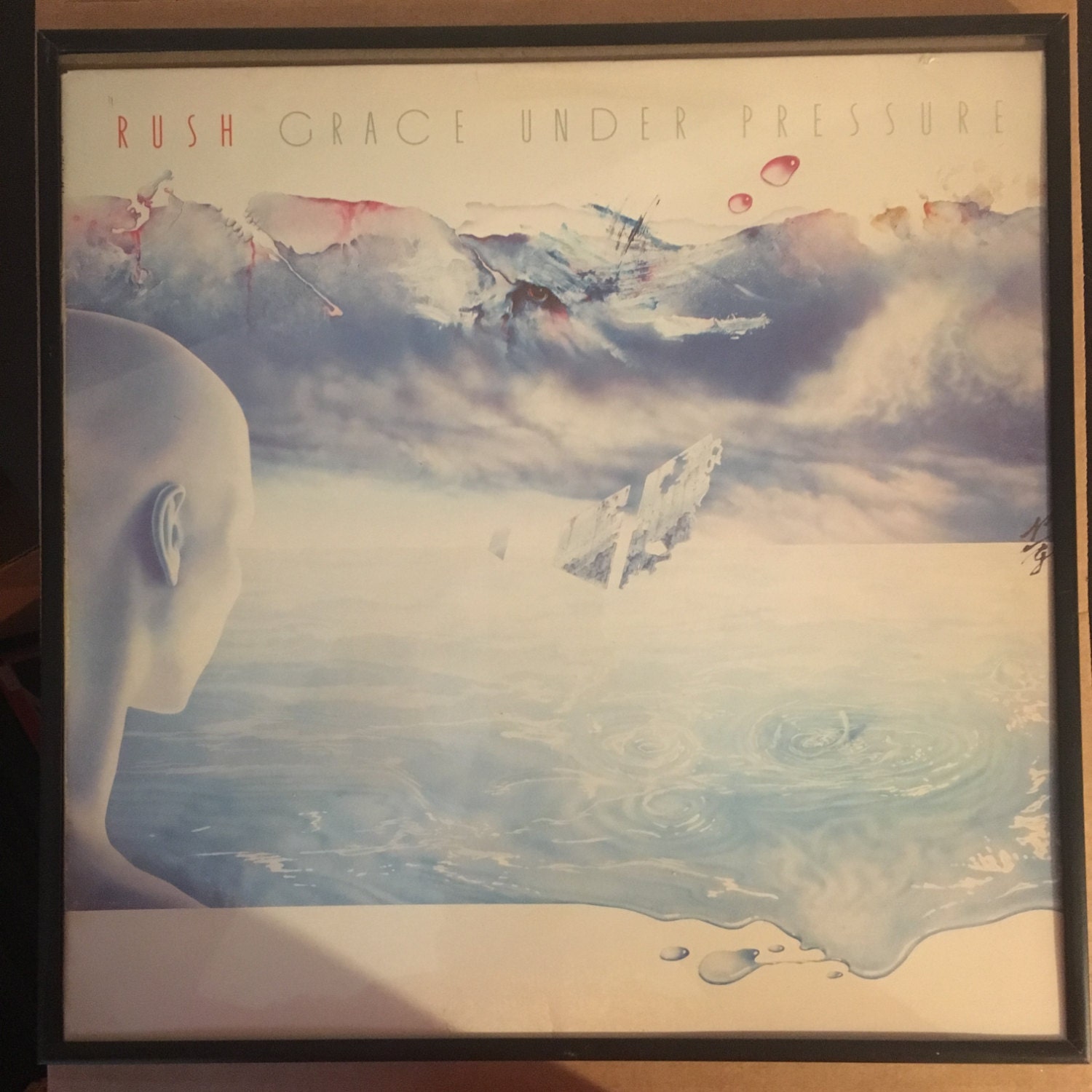 Rush Grace Under Pressure Vintage Vinyl Record Framed LP Album | Etsy
