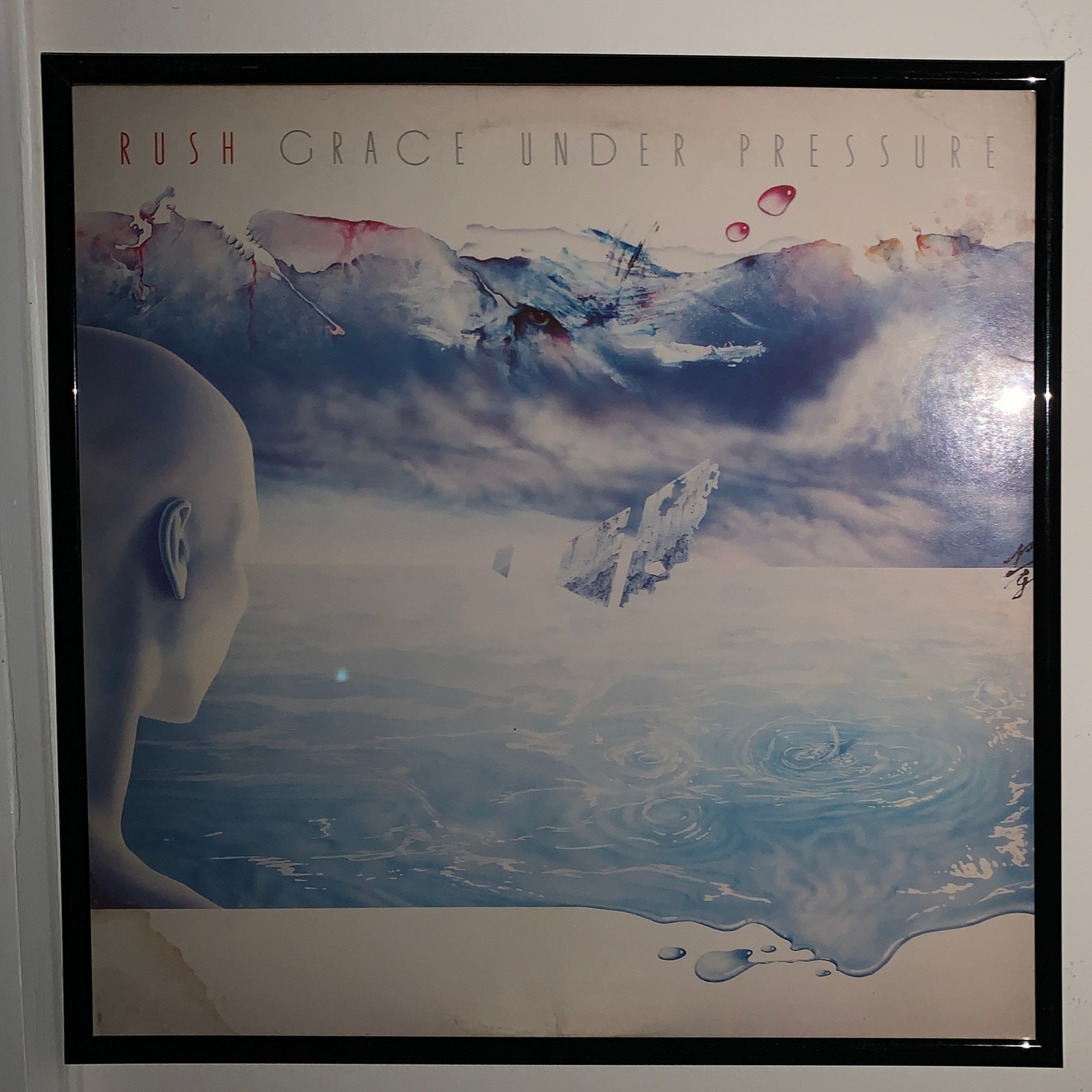 Rush Grace Under Pressure 1984 Vintage Vinyl Record Framed | Etsy