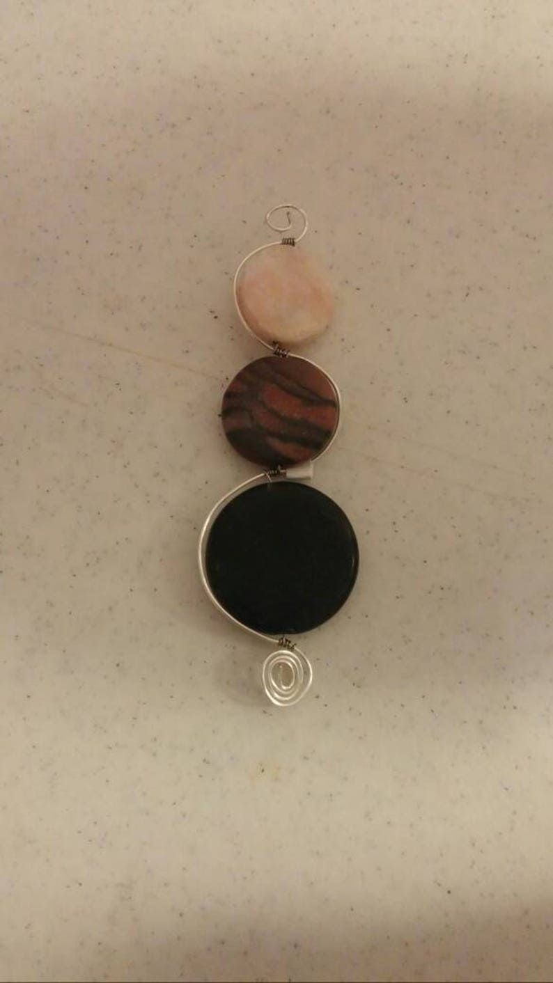 Wirewrapped Jasper Pendant Chakra Gemstone Etsy Canada
