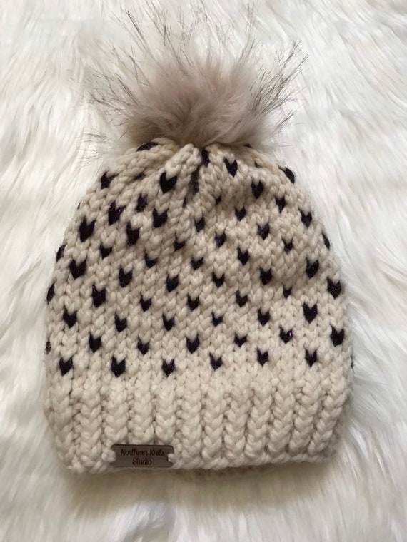 cream winter hat