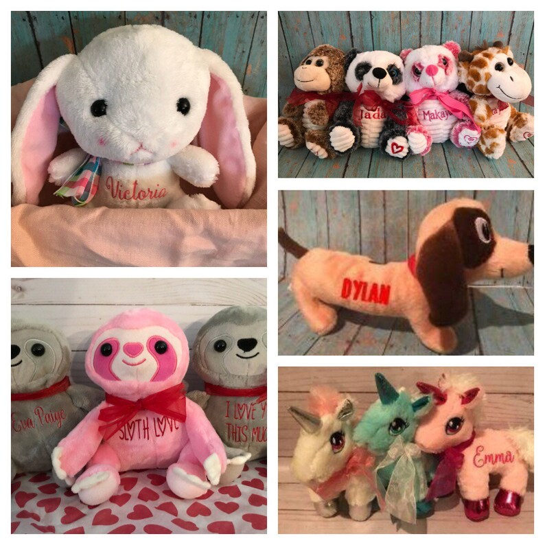 personalized plush animals