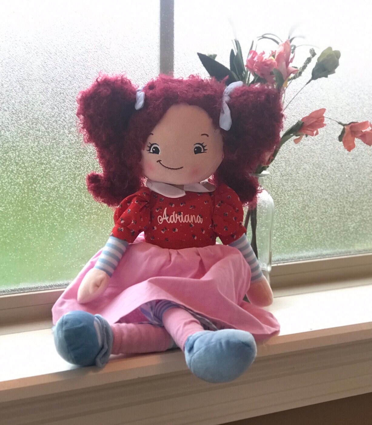 monogrammed rag dolls
