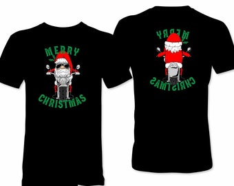 Santa Biker Christmas T-Shirt