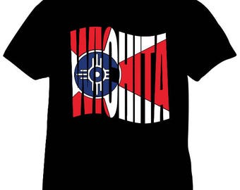 T-Shirt Flag of the City of Wichita Kansas