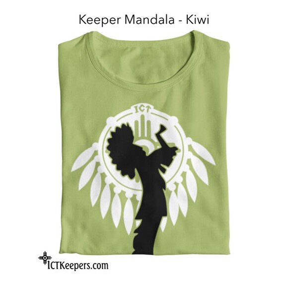 Keeper Mandala Kiwi Green T shirt Wichita Kansas Etsy