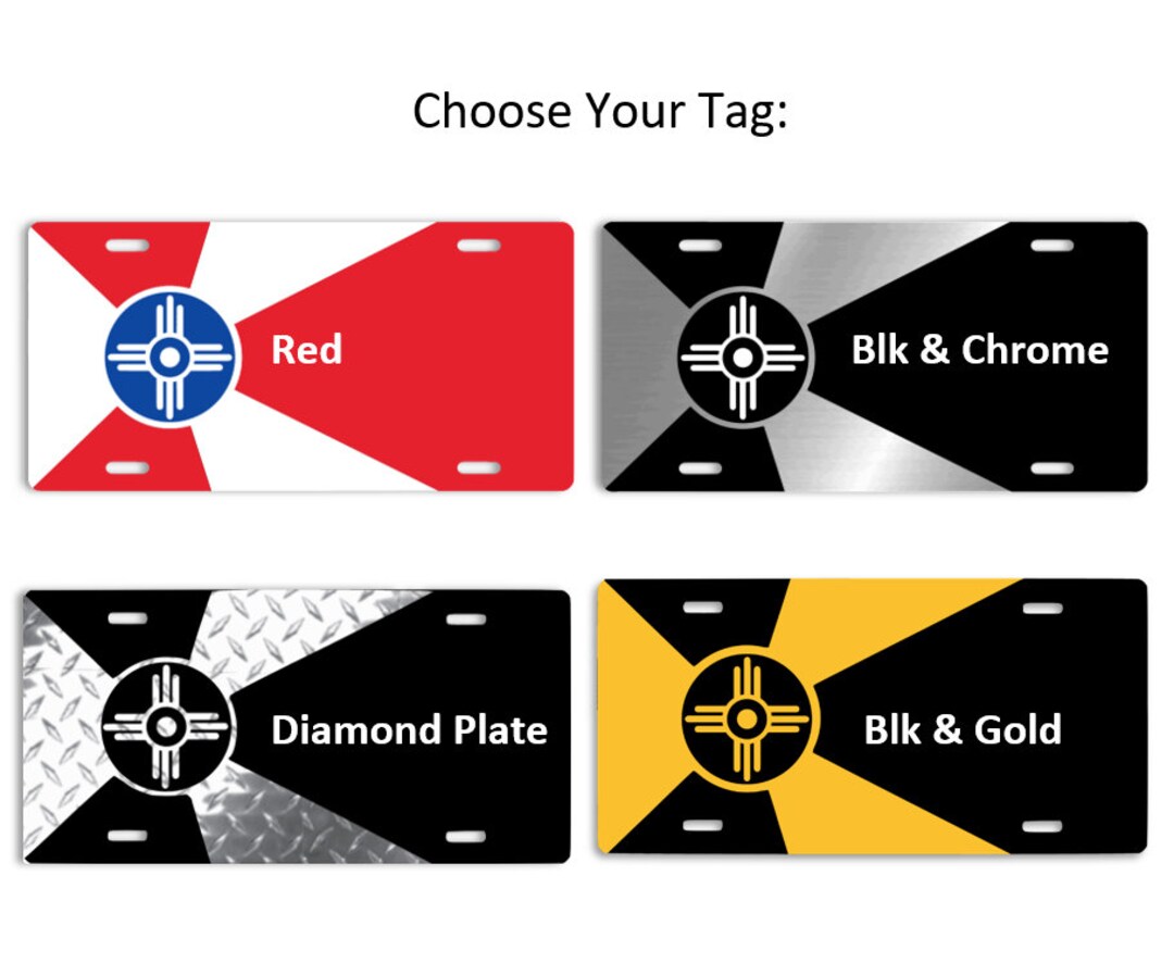 Wichita City Flag Vehicle License Plates Etsy