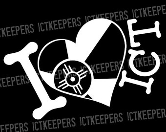 I Heart ICT Decal of Wichita KS