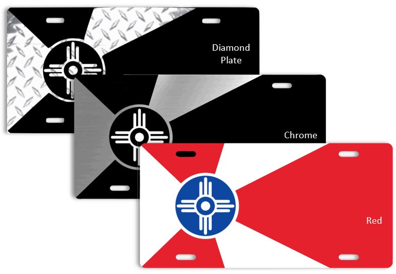 Wichita City Flag Vehicle License Plates Etsy Australia