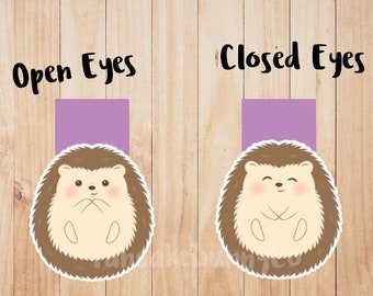 Hedgehog magnetic bookmark planner