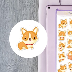 Corgi Planner stickers