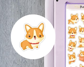 Pegatinas para planificador Corgi