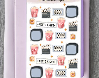 Movie Night stickers