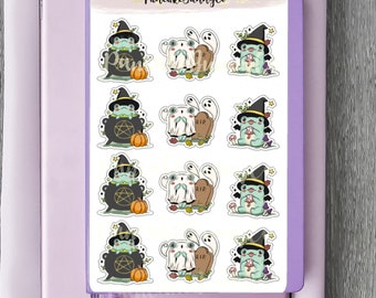 Frog Halloween stickers