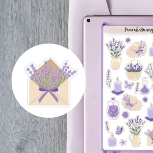Stickers fleurs de lavande